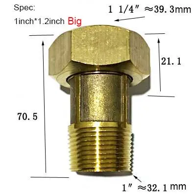 Латунный медный счетчик воды соединительный соединитель G1/2*3/4 G3/4*1 дюйм G1 * 1 2