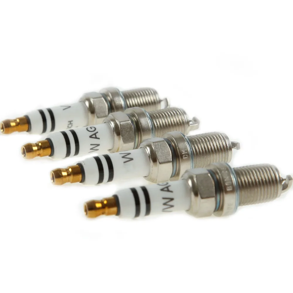 4 шт. 06H 905 611 иридиевая Свеча зажигания Разъем для VW Golf Jetta Passat Tiguan Audi A3 A4 A6 Q3 светодиодная подсветка для автомобиля 2.0L 06H 905 604 101 905 631 г
