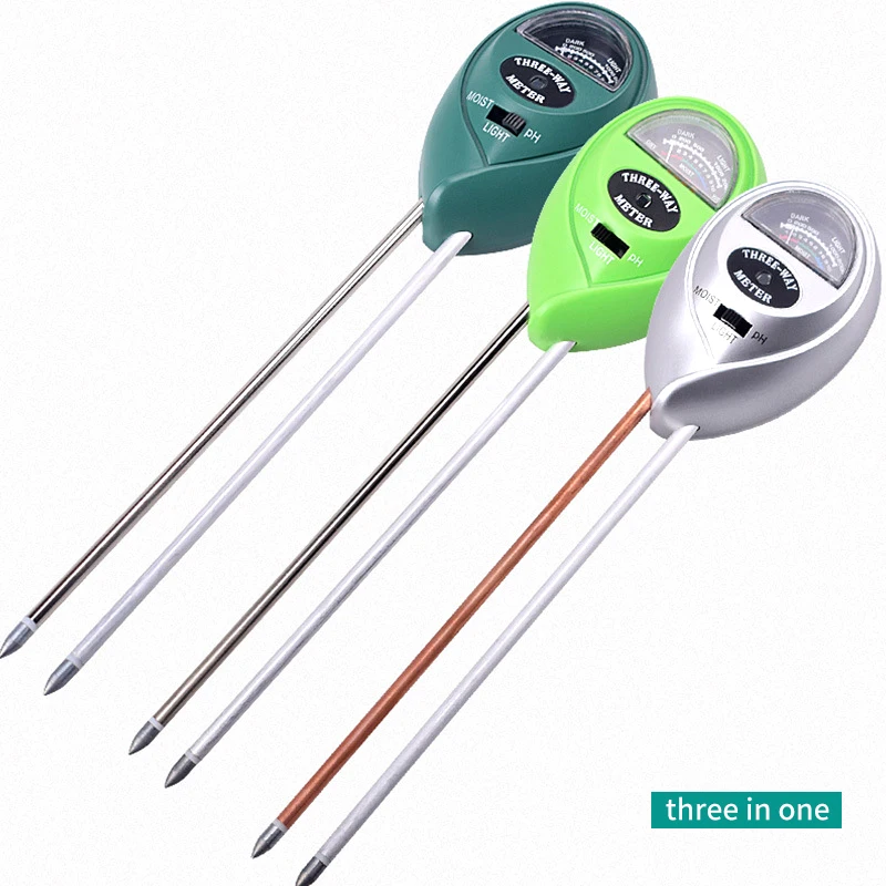 

3 в 1 почвы влаги рН метр кислотность влажности от солнца светильник PH Тесты садовые растения цветы влажный Тесты er