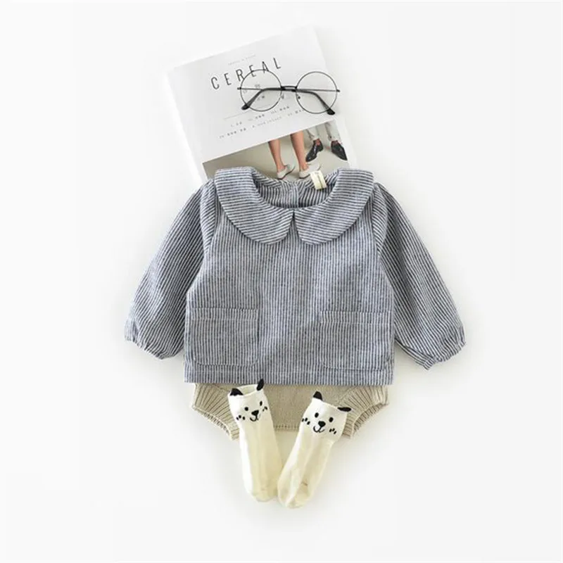 2019 повседневные блузки для новорожденных девочек новый стиль одежда с длинным