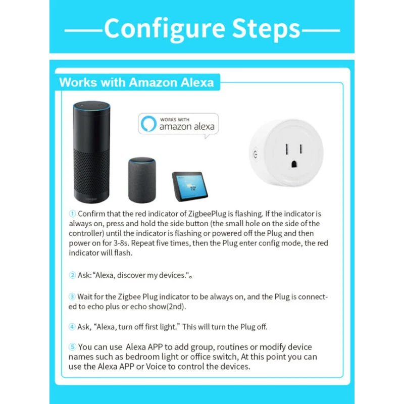 1pcs Smart US Plug Socket Be Timed Delay AC50/60Hz Lighting Kits 10A 90-250V Round In/Out: 90-250VAC 50/60Hz High Quality |