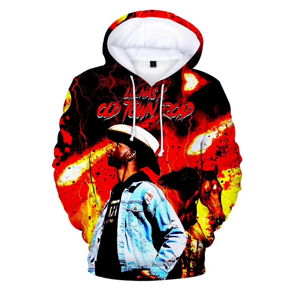 

Толстовка с капюшоном Lil Nas X для мужчин и женщин, Стильный пуловер в стиле Харадзюку, свитшоты с 3D-принтом Lil Nas X, Детские кофты