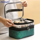 Дорожная прозрачная портативная косметичка, водонепроницаемая женская сумка, органайзер для макияжа, прозрачная косметичка из ПВХ, женская большая Туалетная сумка