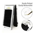 Накладные ресницы Abonnie, русский индивидуальный натуральный объём, 16 линий, Премиум качество