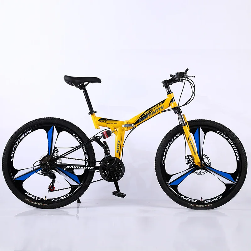 

26-inch foldable mountain bike 21/24/27 speed front and rear shock absorber mountain bike cross country bicycle student bmx
