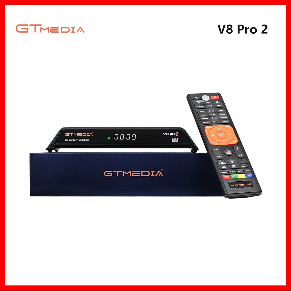 GTMedia V8 Pro DVB S2 + T2/кабель/ISDB T комбинированный спутниковый ресивер H.265 CCCam сервер HD