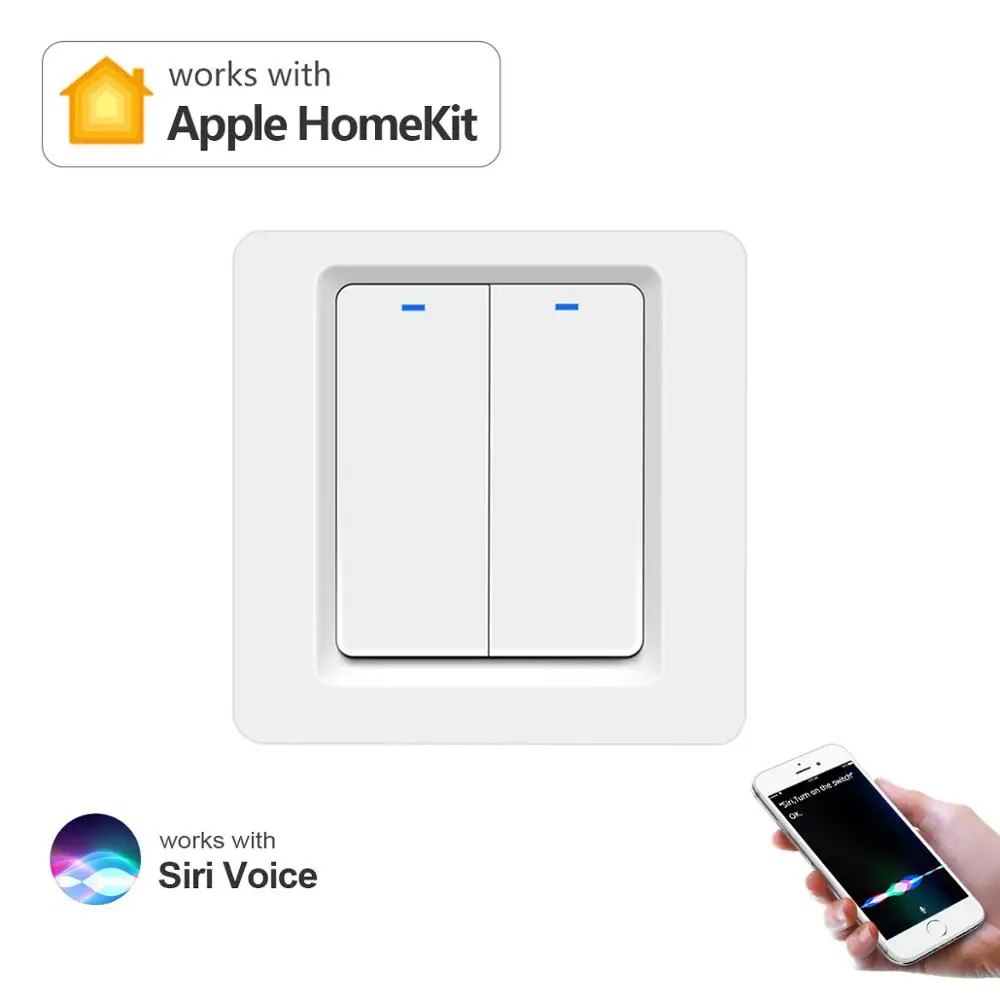 Умный выключатель с поддержкой Wi Fi и Homekit 220 В 110 10 А|Модули для умного дома| |