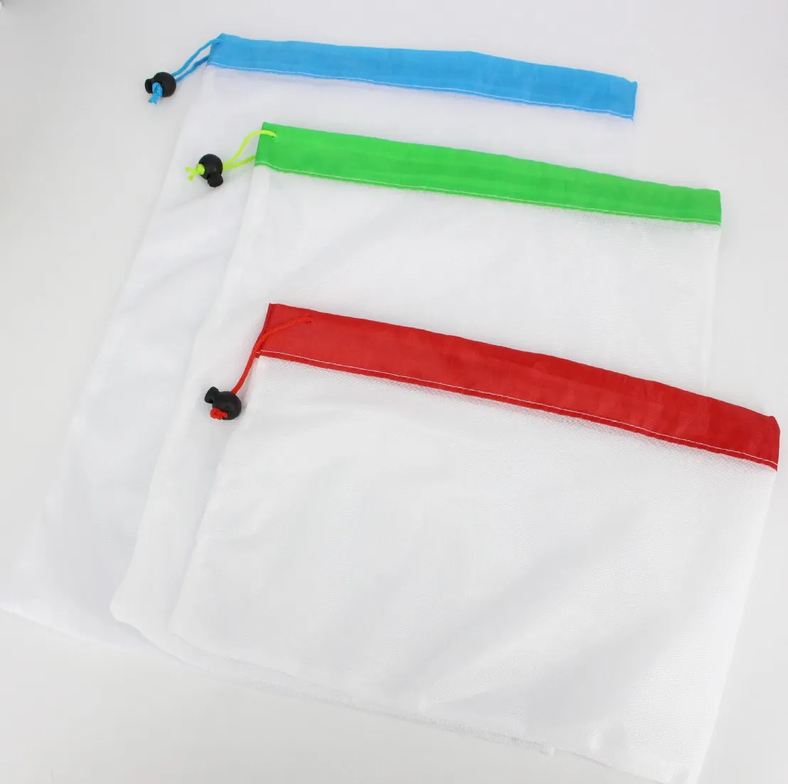 Многоразовые сетчатые продуктовые сумки экологически чистые моющиеся мешки для