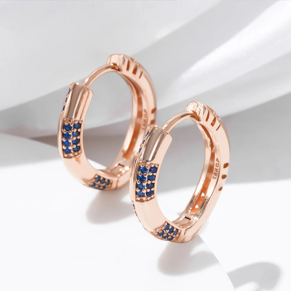 

Высококачественные модные серьги ESSFF с покрытием из розового золота, роскошные серьги со стразами, свадебные украшения для женщин