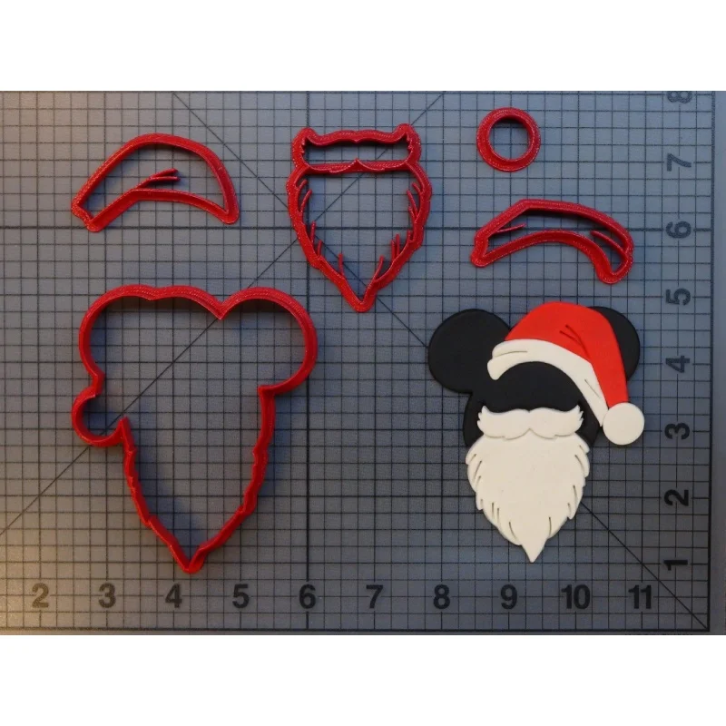 Рождественский снеговик пряник Санта шляпа мышь персонаж помадка печенья резак