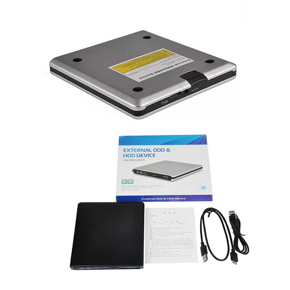 USB 3,0 рекордер dvd-плеер Внешний 3D Blu-Ray DVD привод тонкий портативный домашний Blu-Ray dvd-плеер