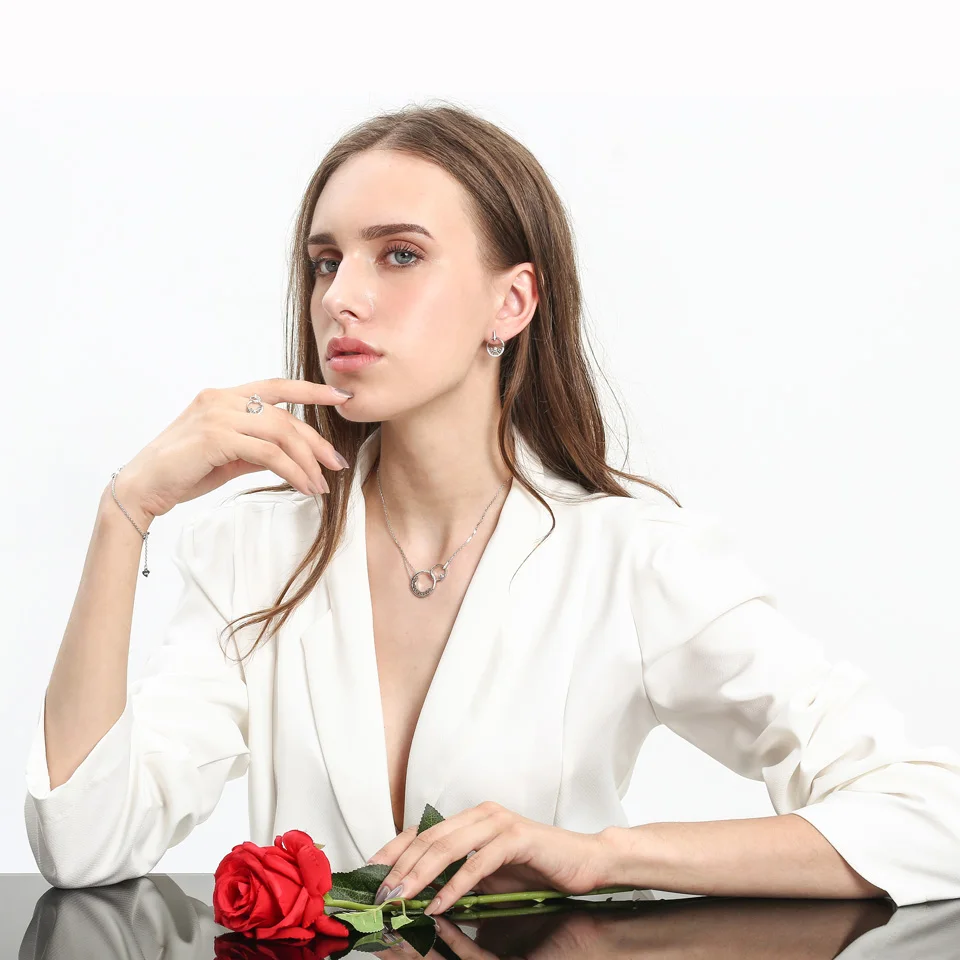 Женский классический браслет из серебра 925 пробы