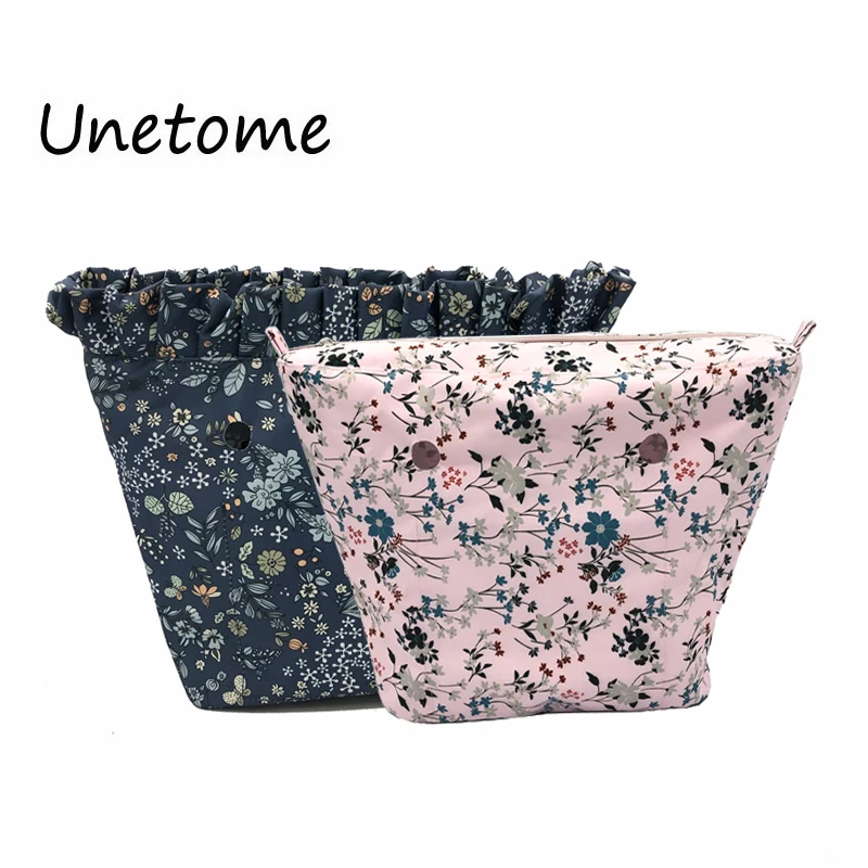 Внутренний карман для классической мини сумки в пасторальном стиле с цветочным