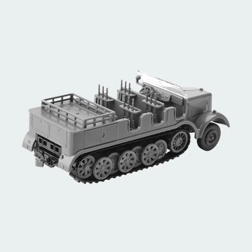 

Half-tracked armoured armor 4D Wheeled Armored Vehicle Rubber-free Assembly Model Military Toy Car Gifts for Kids
