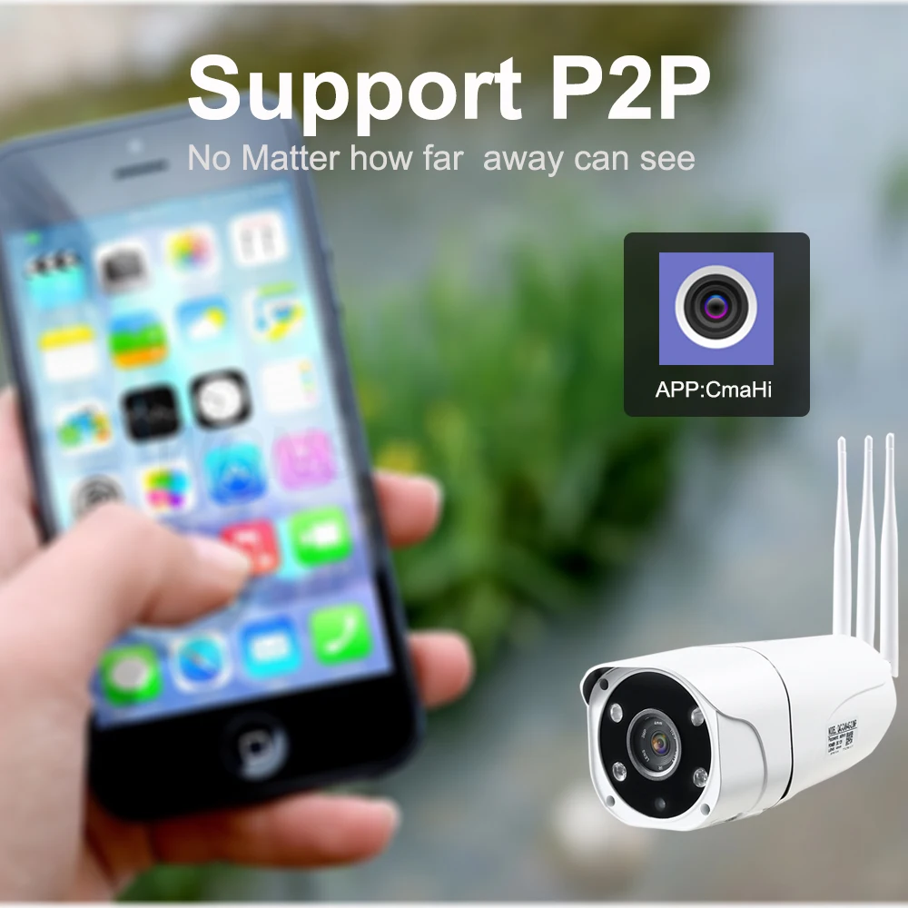 Ip-камера CCTV сеть 3g 4G WiFi камера Поддержка SIM TF карта 1080P HD P2P двухстороннее аудио ночного видения Водонепроницаемый IP66