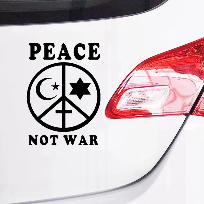 CK3331# наклейки на авто peace not war водонепроницаемые отражающий машину наклейка для