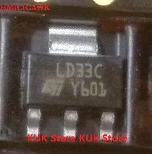 Оригинал 100% новый LD33C LD1117S33CTR LD1117S33C 1117 33 3 SOT 223 10 шт./лот|Запасные части| |