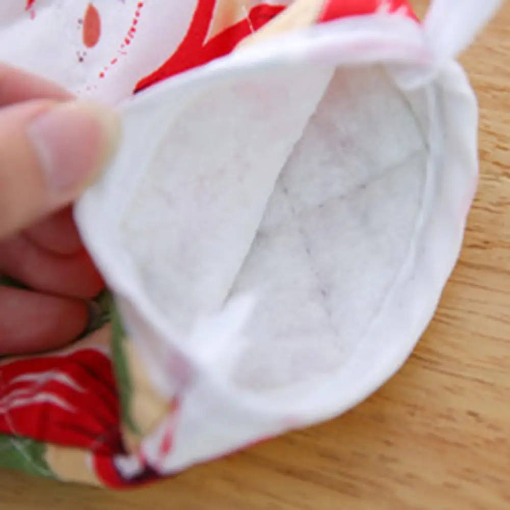 

Oven Mitt Fruit Print Insulated Thickened Anti-slip Hanging Microwave Glove for Picnic