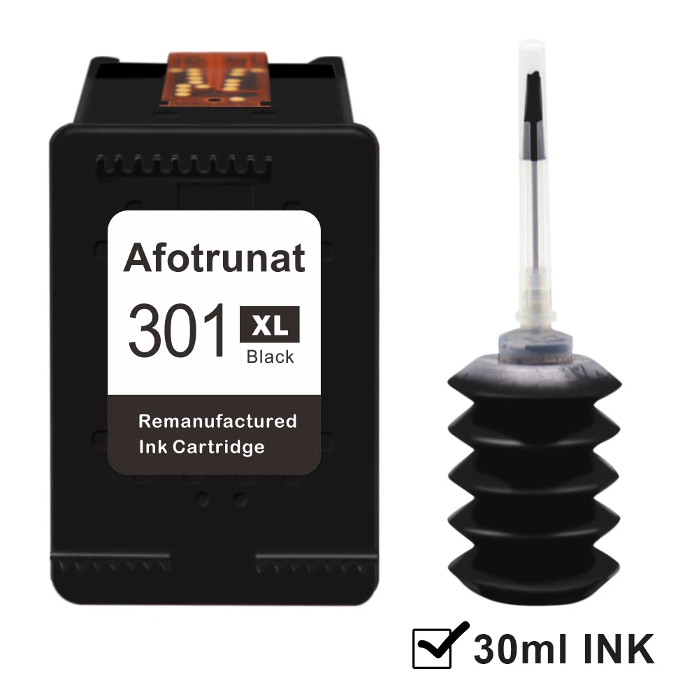Чернильный картридж Afotrunat для принтеров HP 301 XL 301XL (черный) совместим с Deskjet 1000 1010 1050
