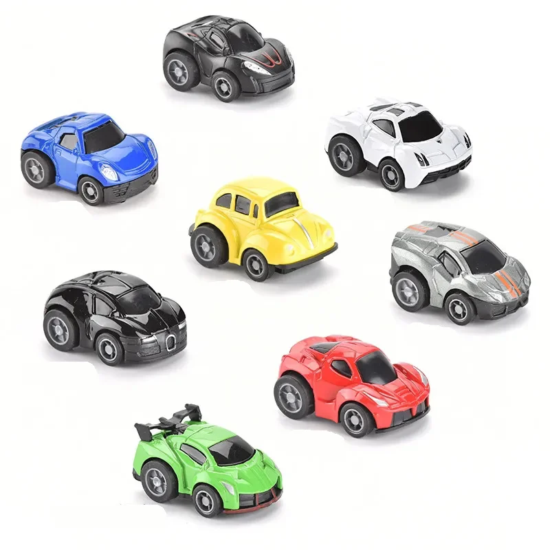 

Toys Children Q Version Mini Pull Back Car Set Alloy Boy Baby Sliding Educational Racing General Mobilization Model Kids Toy