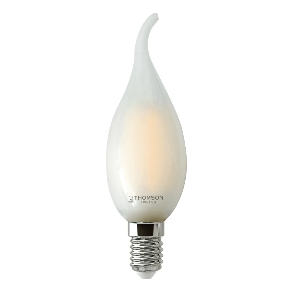 Лампа светодиодная Hiper THOMSON LED FILAMENT TAIL CANDLE 5W 530Lm E14 6500K FROSTED|Светодиодные лампы и