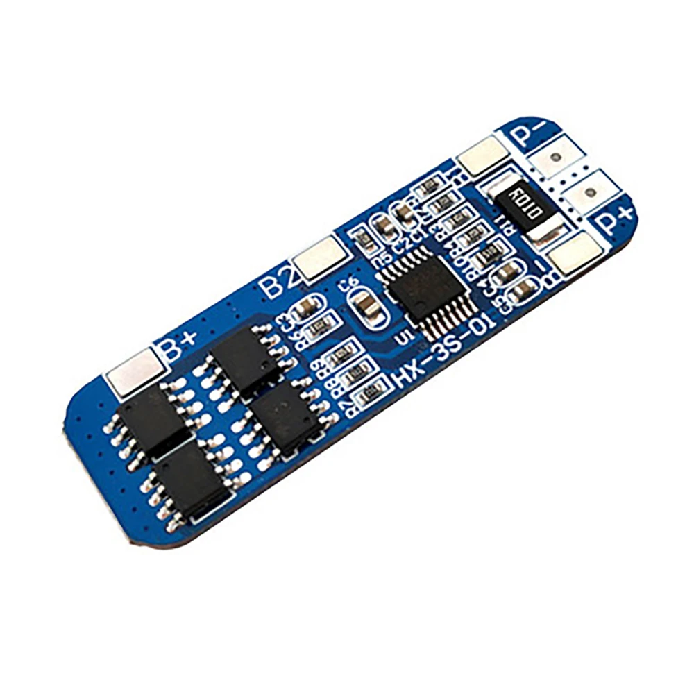 

3 series 12V18650 lithium battery protection board 11.1V 12.6V anti-overcharge and over-discharge peak value 10A over-current
