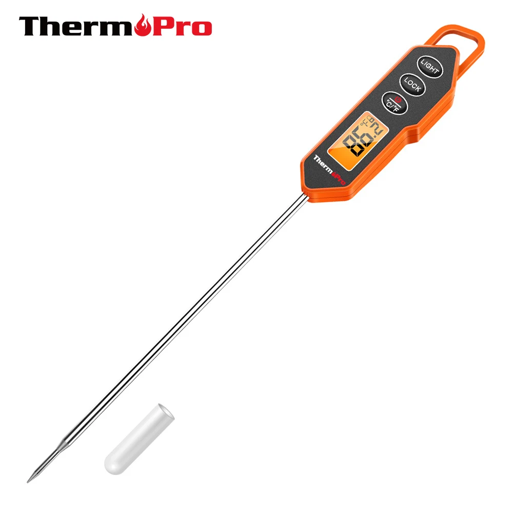 Цифровой термометр для барбекю ThermoPro TP01H с подсветкой и ЖК-дисплеем - изображение