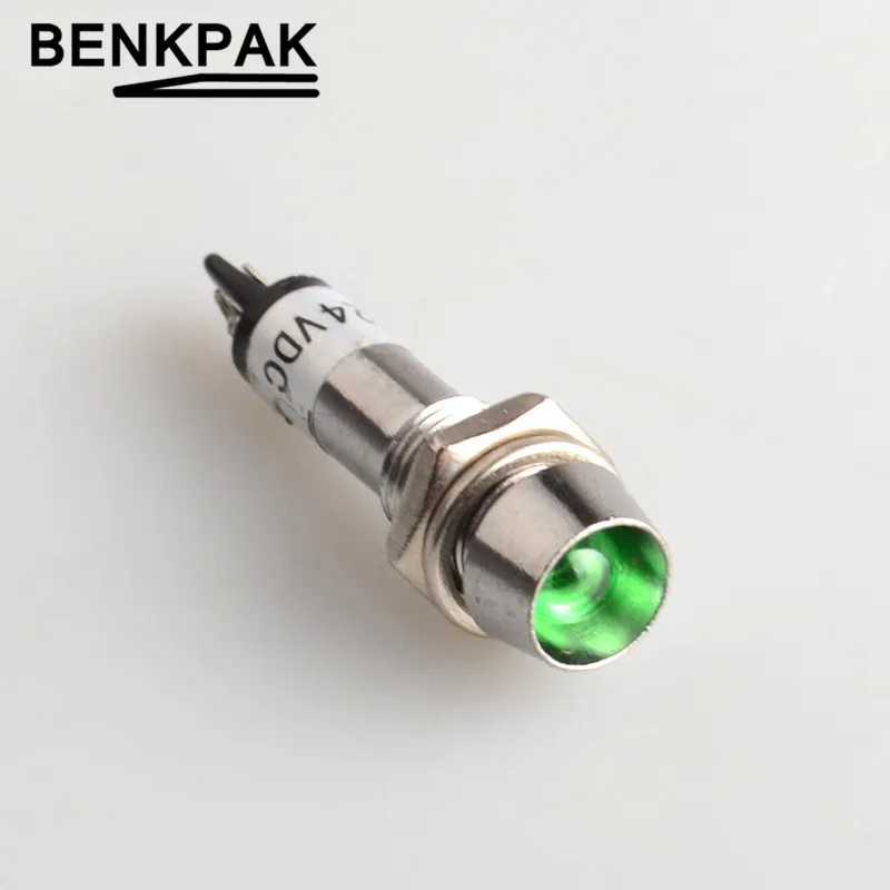 100 шт 8 мм светодиодный Индикаторы приборной панели сигнальный светильник лампа