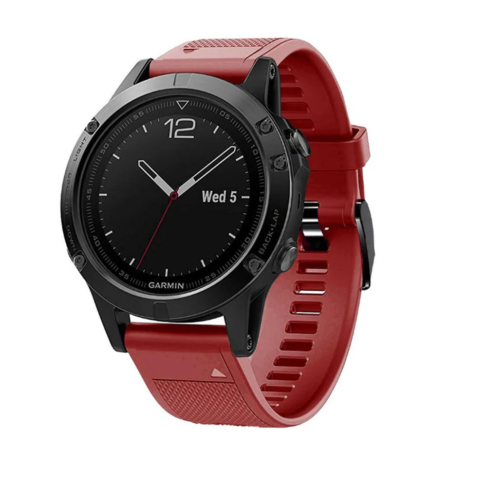 26/22/20 мм ремешок для наручных часов Garmin Fenix 6 6S 6X Pro 5 5X 5S плюс 3HR 935 силиконовой лентой