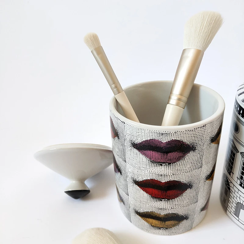 Подсвечник в стиле ретро Женская банка для хранения лица керамическая подставка