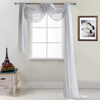 european minimalist style terriron multicolor window curtain transparent tulle bed canopy scarf home decoration