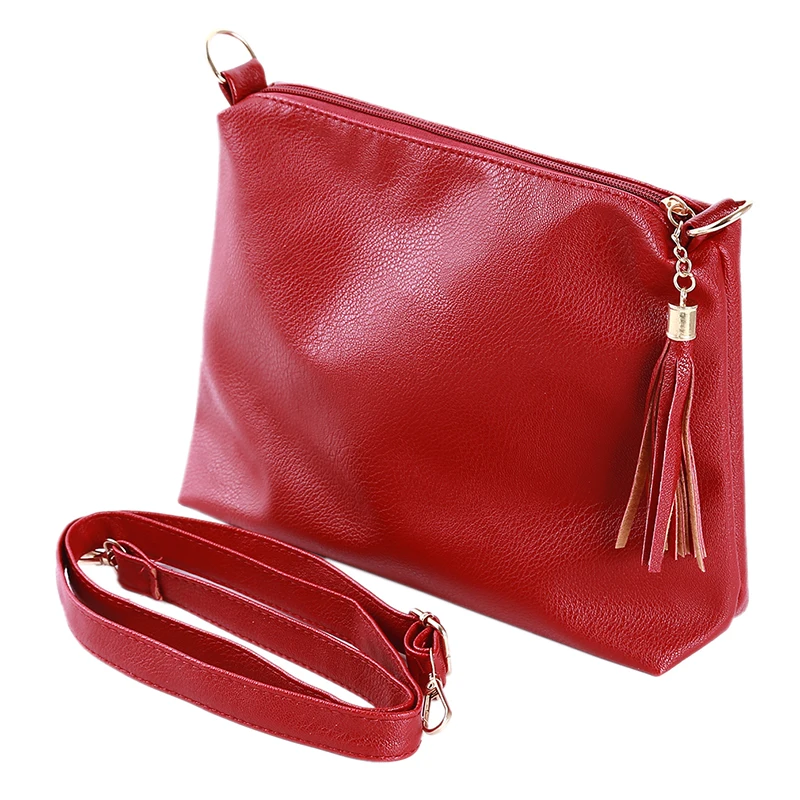 

Women Bags Leather Crossbody Bag Female Shoulder Bag Tassel Luxury Designer Women Large Capacity Tote Bags Solid Color