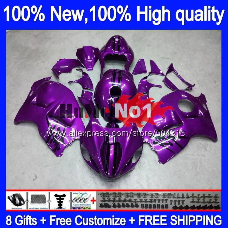 

Hayabusa For SUZUKI GSXR 1300 2002 2003 2004 2005 2006 2007 28MC.125 New purple GSXR-1300 GSXR1300 96 02 03 04 05 06 07 Fairing