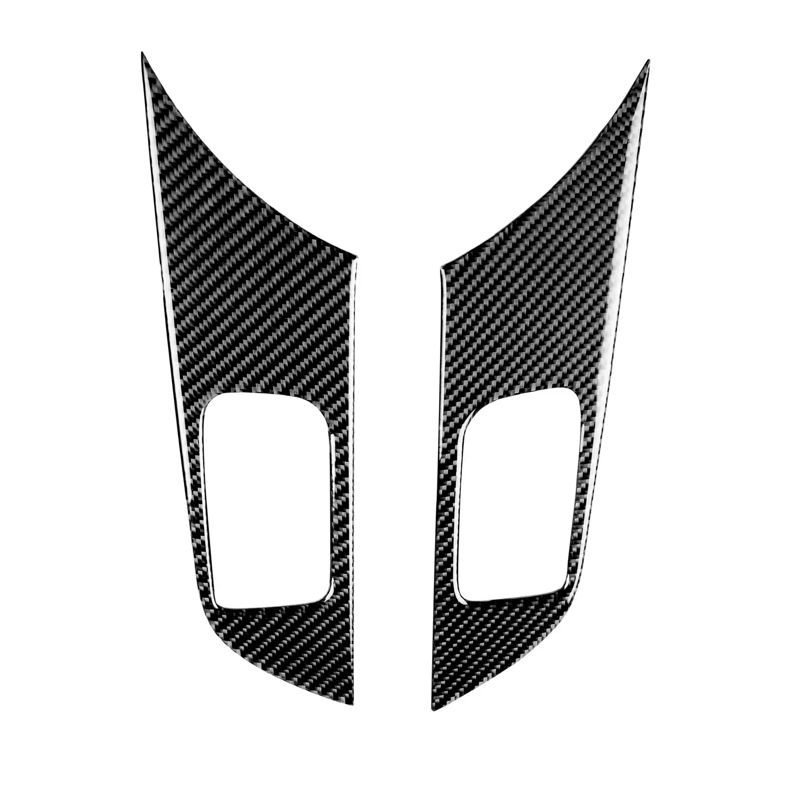 

For Mitsubishi Lancer EVO X 2008-14 Cover Window Black 1 Pair Accessory Parts