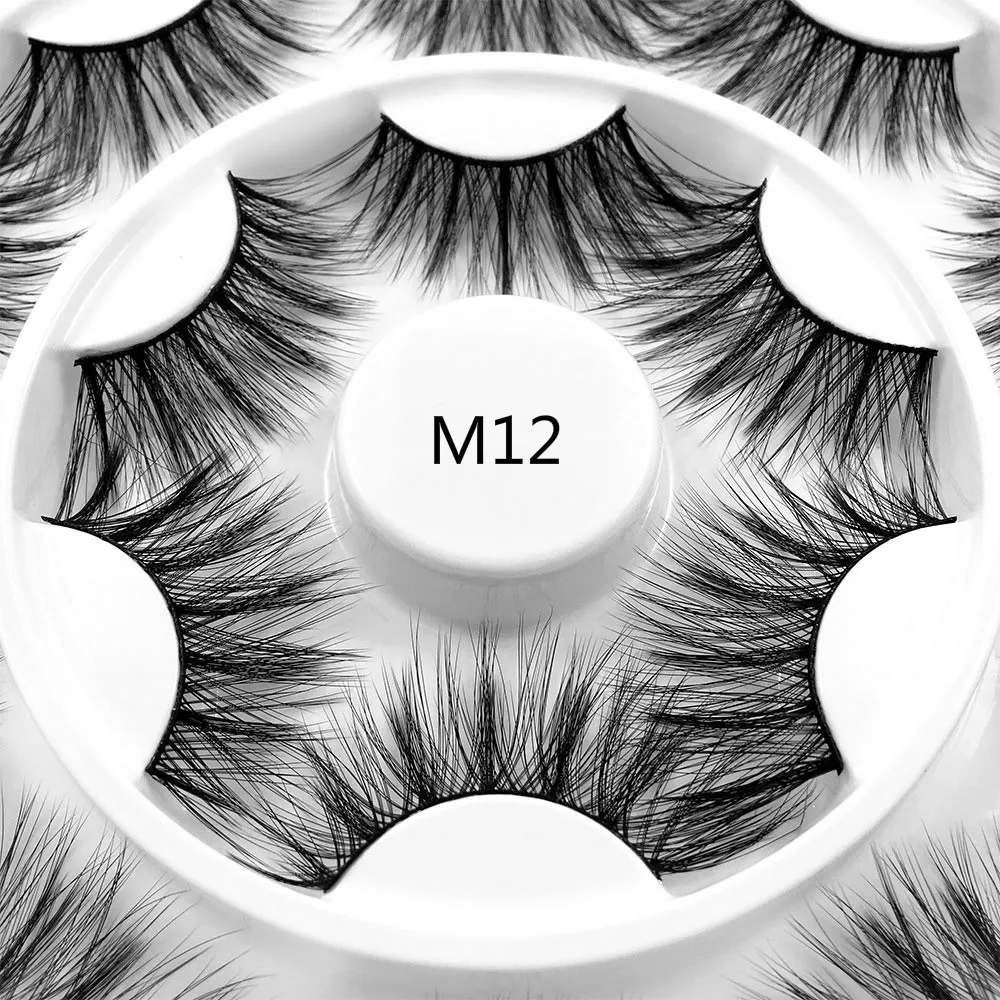 8 пар 3D норковые ресницы натуральные накладные драматические Объемные Накладные