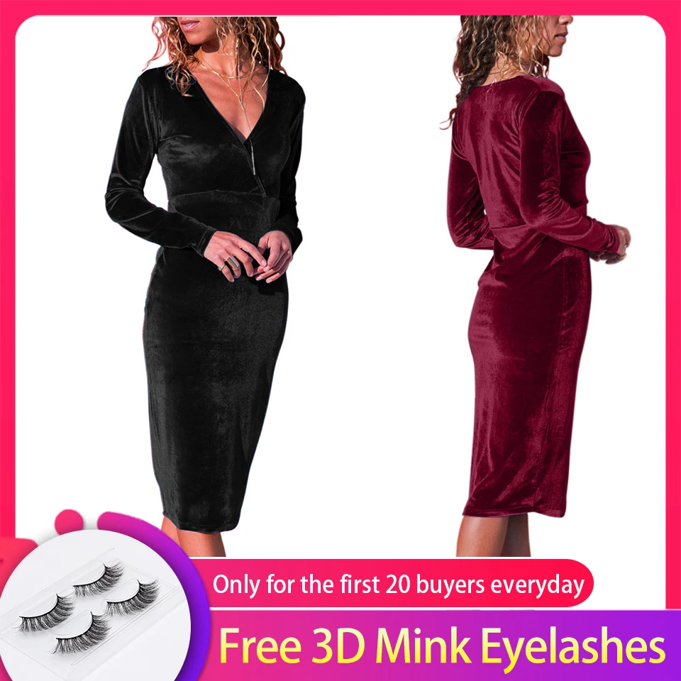 Платье для выпускного вечера элегантное бархатное коктейльное платье с длинным