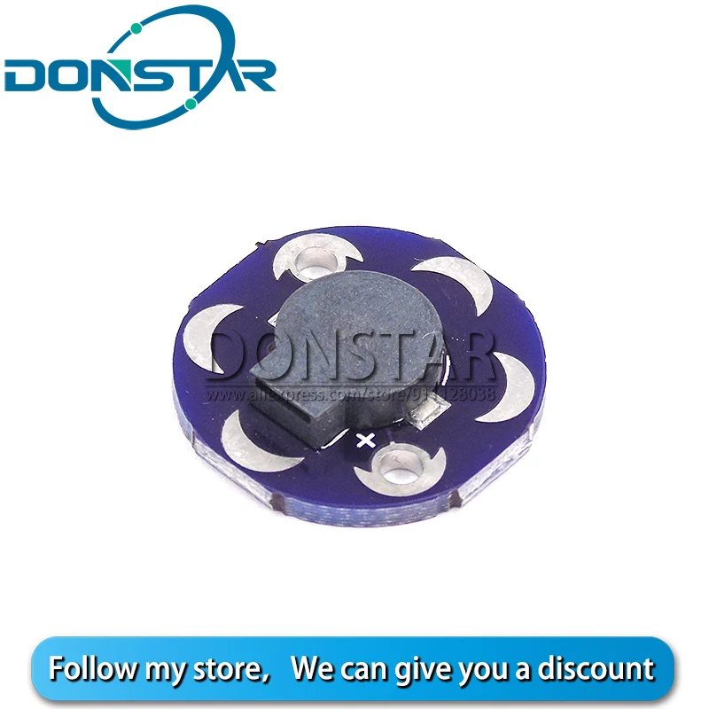 Новая круглая печатная плата LilyPad мини зуммер Module|Акустические компоненты| |