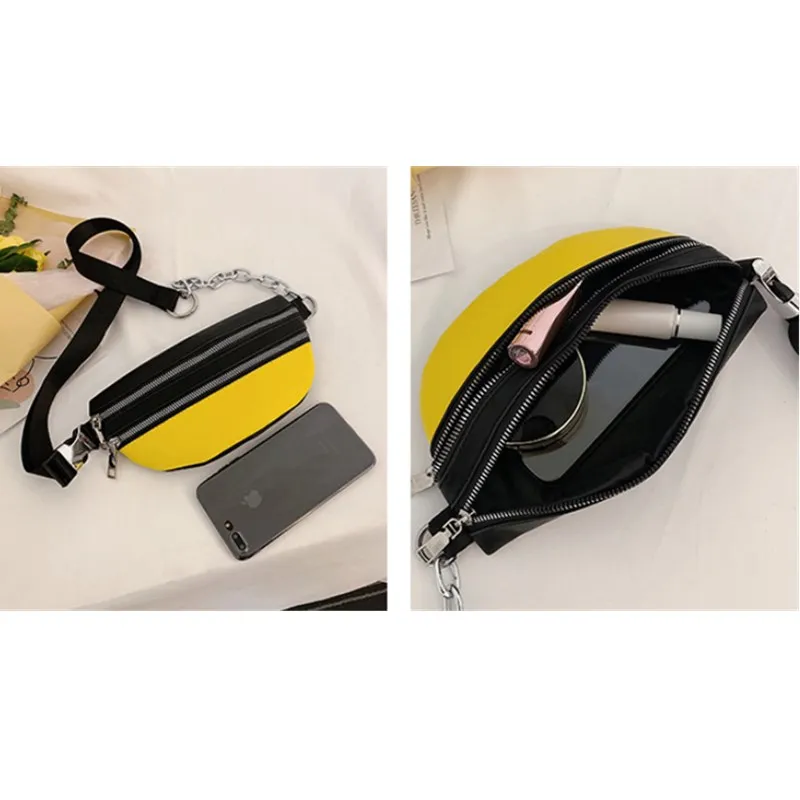 Женская поясная сумка большая из искусственной кожи регулируемая дорожная