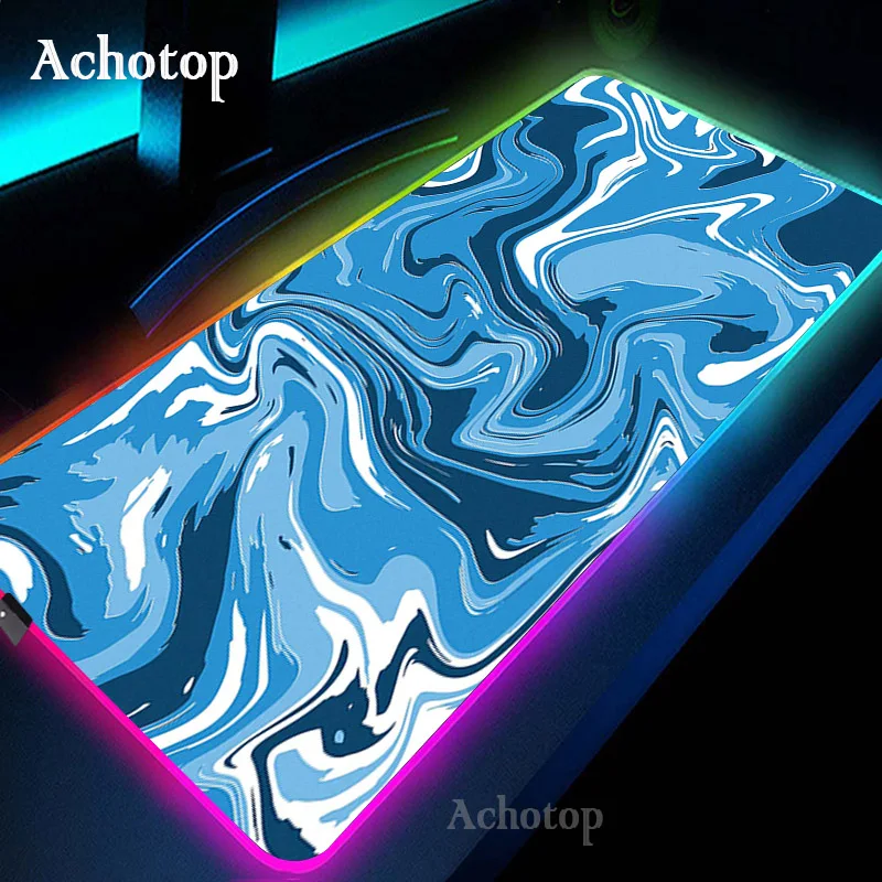 

Strata Liquid Game Mousepad RGB LED Mouse Pad Game Accessories Computer Keyboard Carpet Pad PC Notebook Gamer Desk Mat Pads