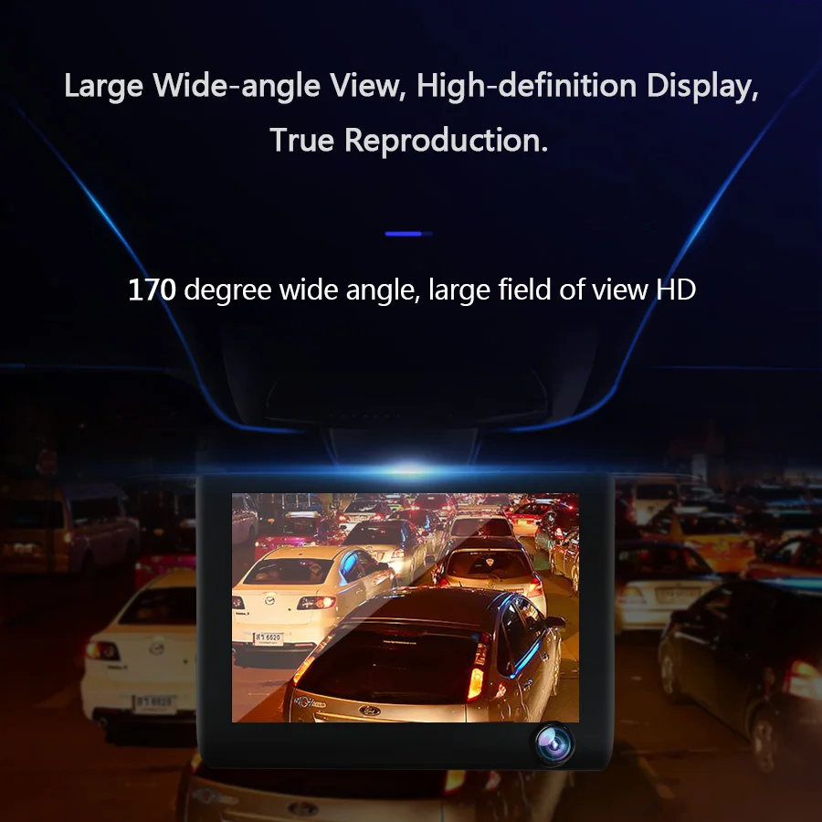 Автомобильный видеорегистратор с 3 объективами камеры видеорегистраторы 4 0