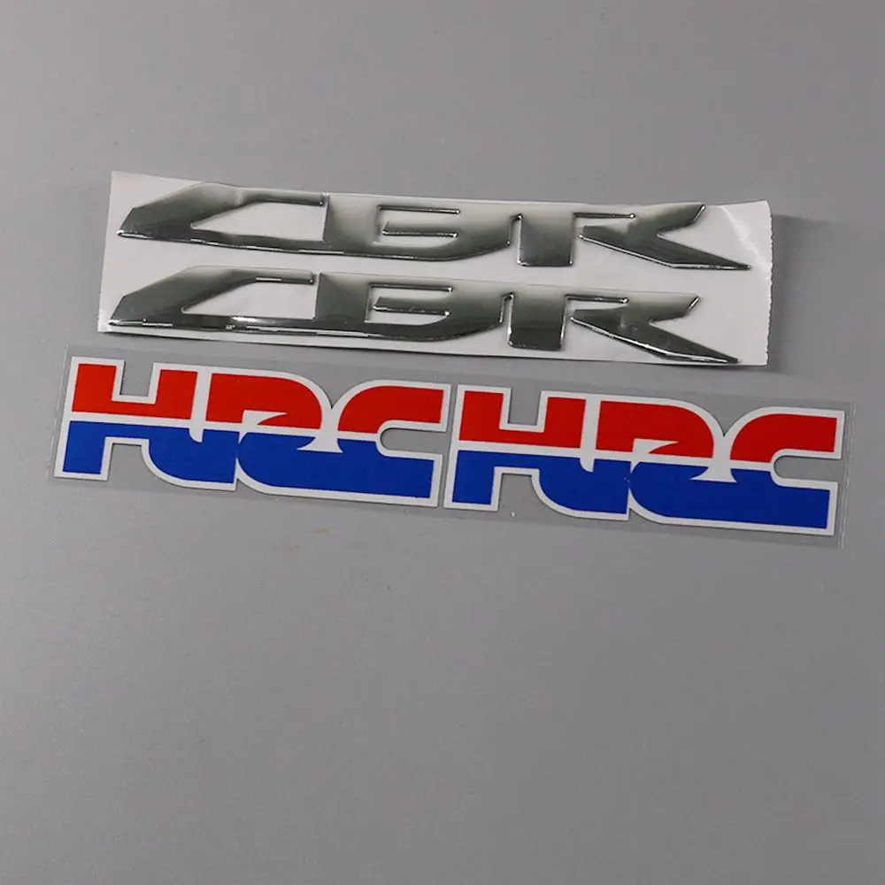 

Motorcycle 3D Chrome CBR HRC Emblem Decals Fairing Stickers For Honda HRC CBR 1000RR 650F 600RR 500R 400R 300R 250R