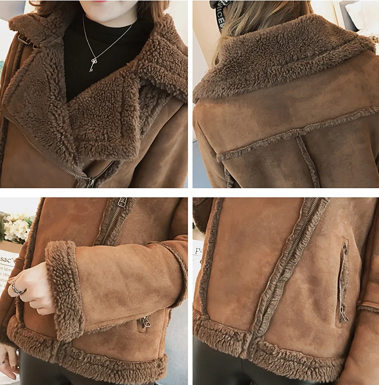 Новинка 2020 модное пальто из овечьей шерсти женская зимняя короткая