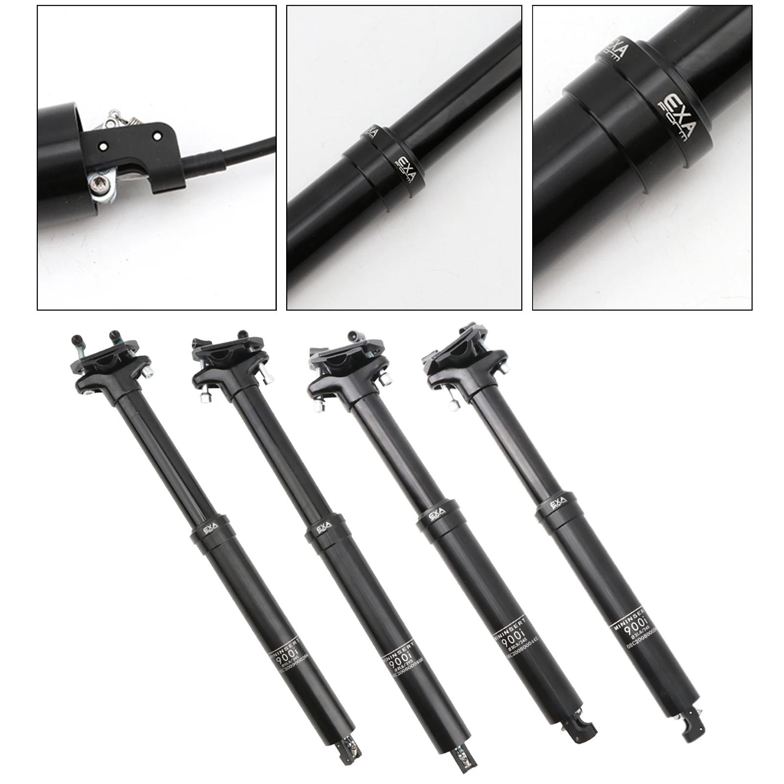 

Bike Dropper Seatpost Adjustable Stroke Seat Post Parts 345/395mm