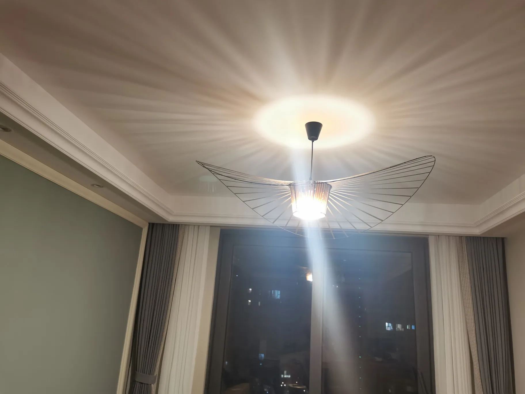 

Suspension lustre hang Modern Vertigo lamp Fiberglass/polyurethane pendant light Dining room Living room Lamps Bar Cafe room