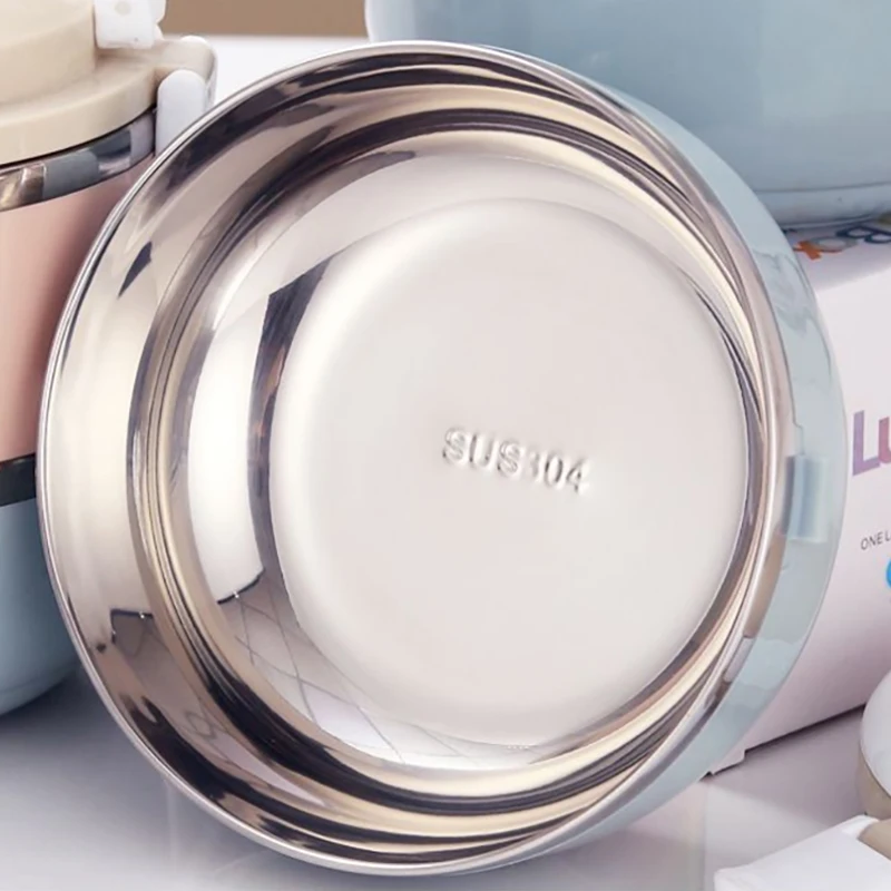 Lunchbox Japanese Bento Box Leak-Proof Food Container For Kids Portable Outdoor Stainless Steel Kitchen | Дом и сад