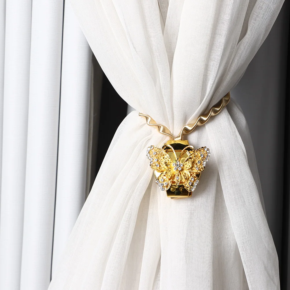 Стержневые занавески стильные растягивающиеся Пружинные магнитные застежки для