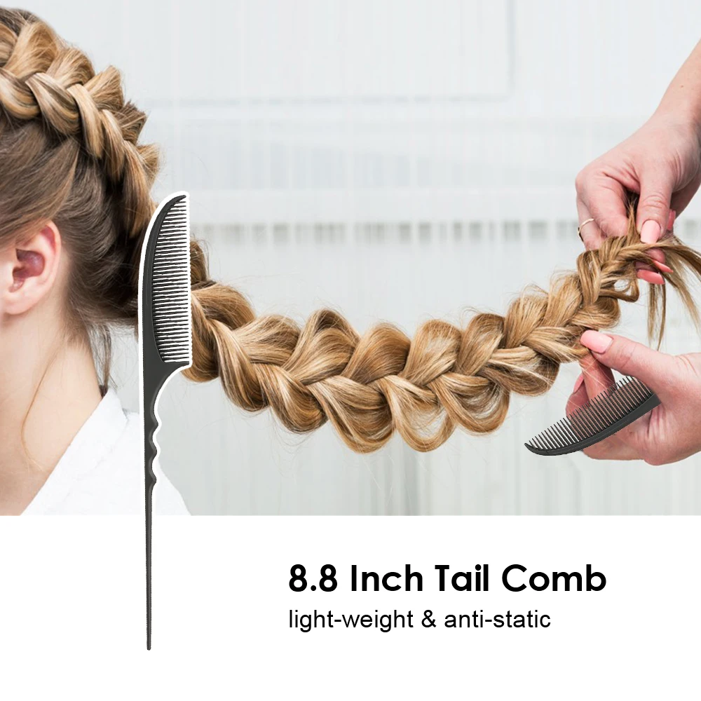 Профессиональный 8 дюймов расческа Антистатическая для волос раздел гребень