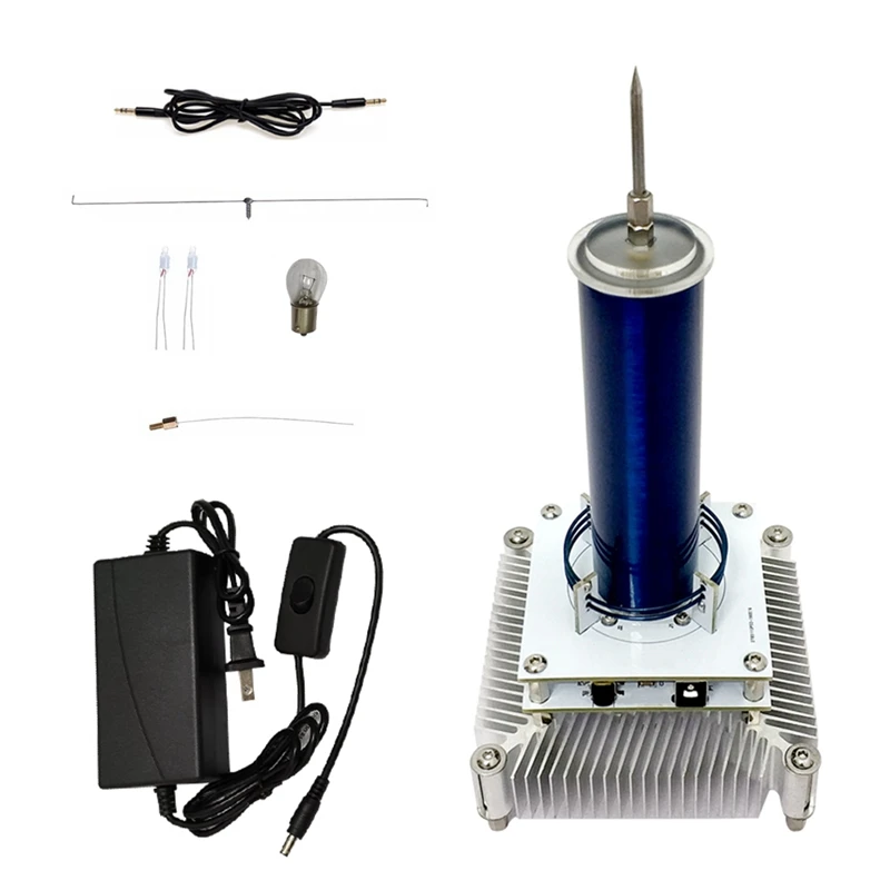 Музыкальная катушка Tesla с акриловой основой Arc Plasma громкоговоритель Беспроводная