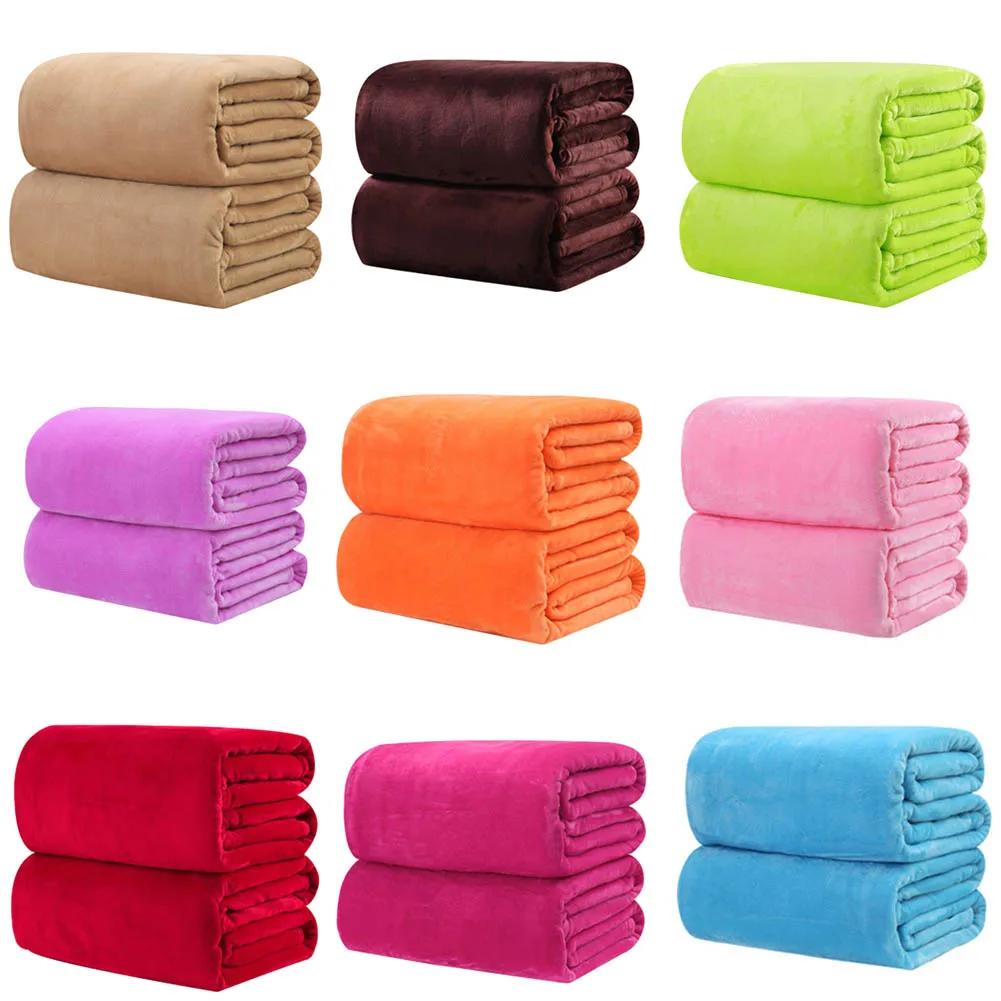 

50*70cm Soft Flannel Blanket Baby Infant Winter Autumn Bedding Sheet Sofa Comfortable Wrap Swaddle Stroller Quilts Blankets