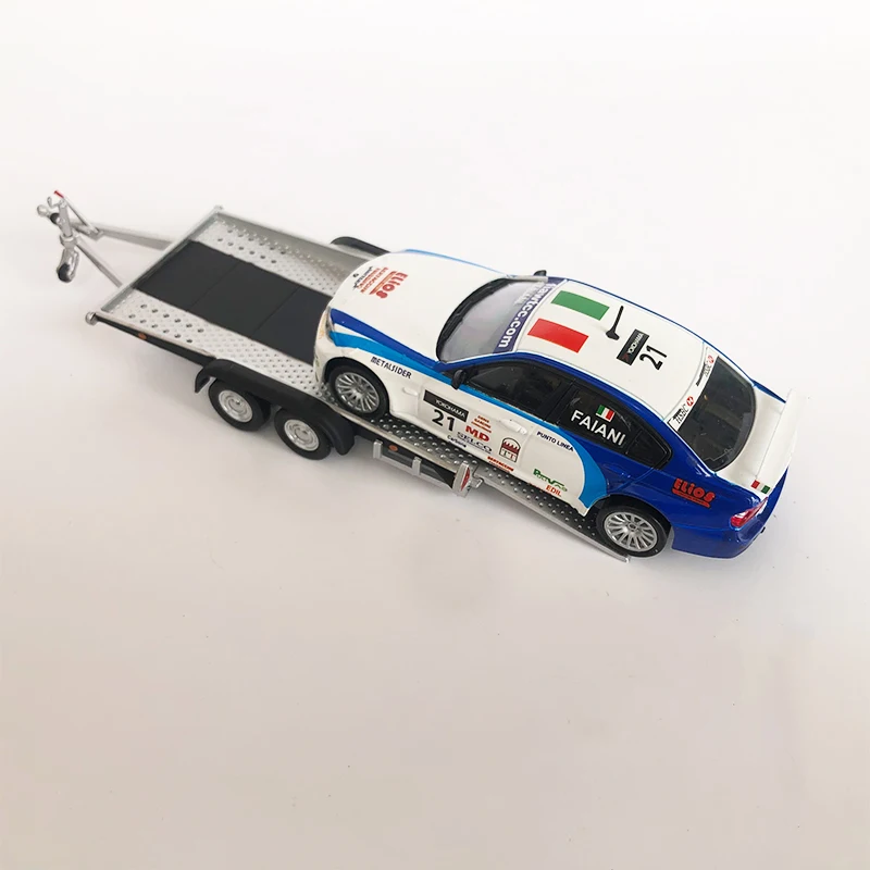 

1/43 Metal Trailer Trailing Plate Alloy Trailer Model Car Scene Accessories Model Collection Gift